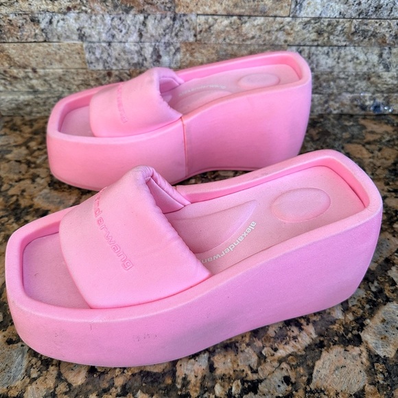 Alexander Wang
Women's Pink Taji 115 Flatform Sandals - Picture 7 of 12